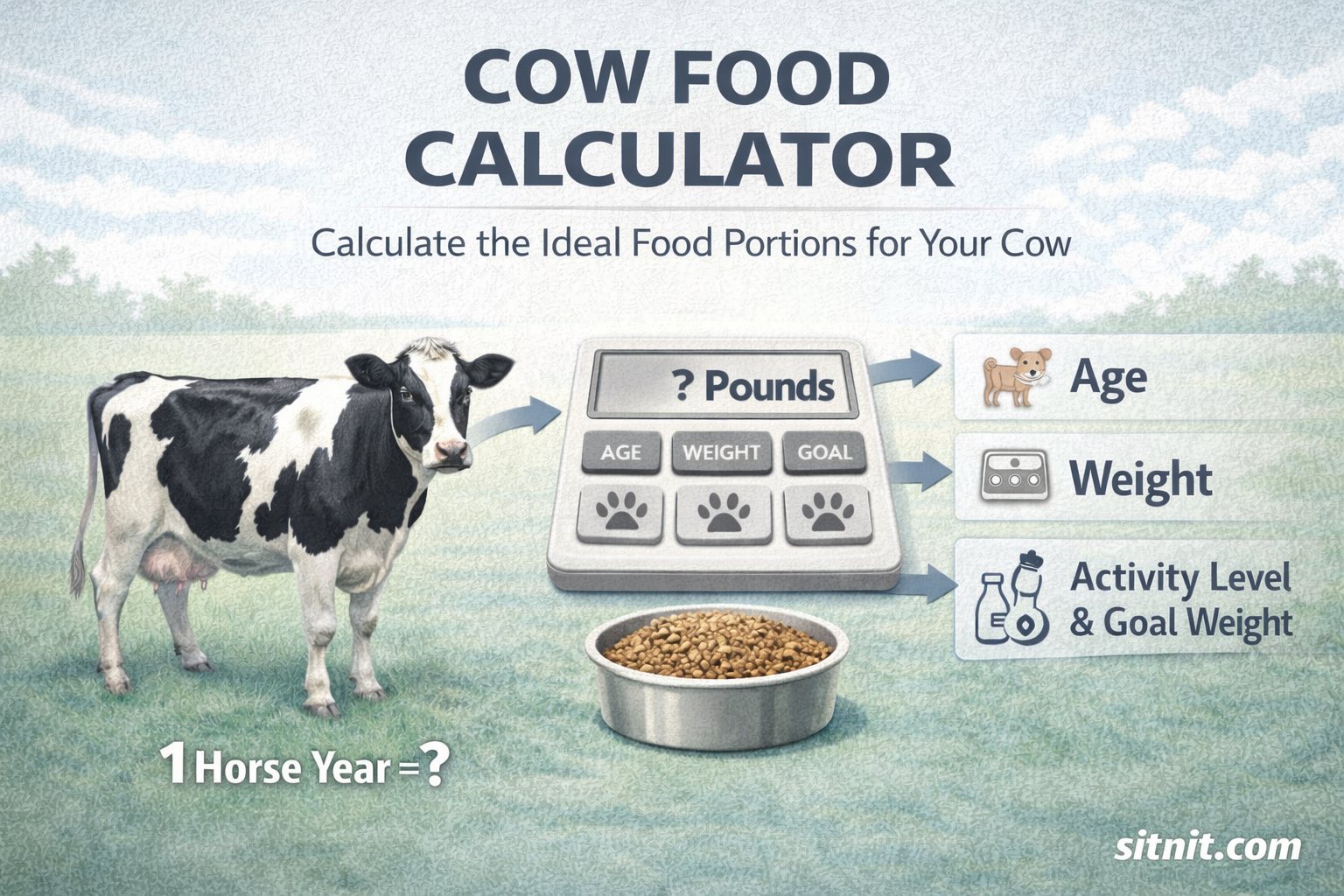 Cow Food Calculator: Determine the Perfect Ration for Your Herd