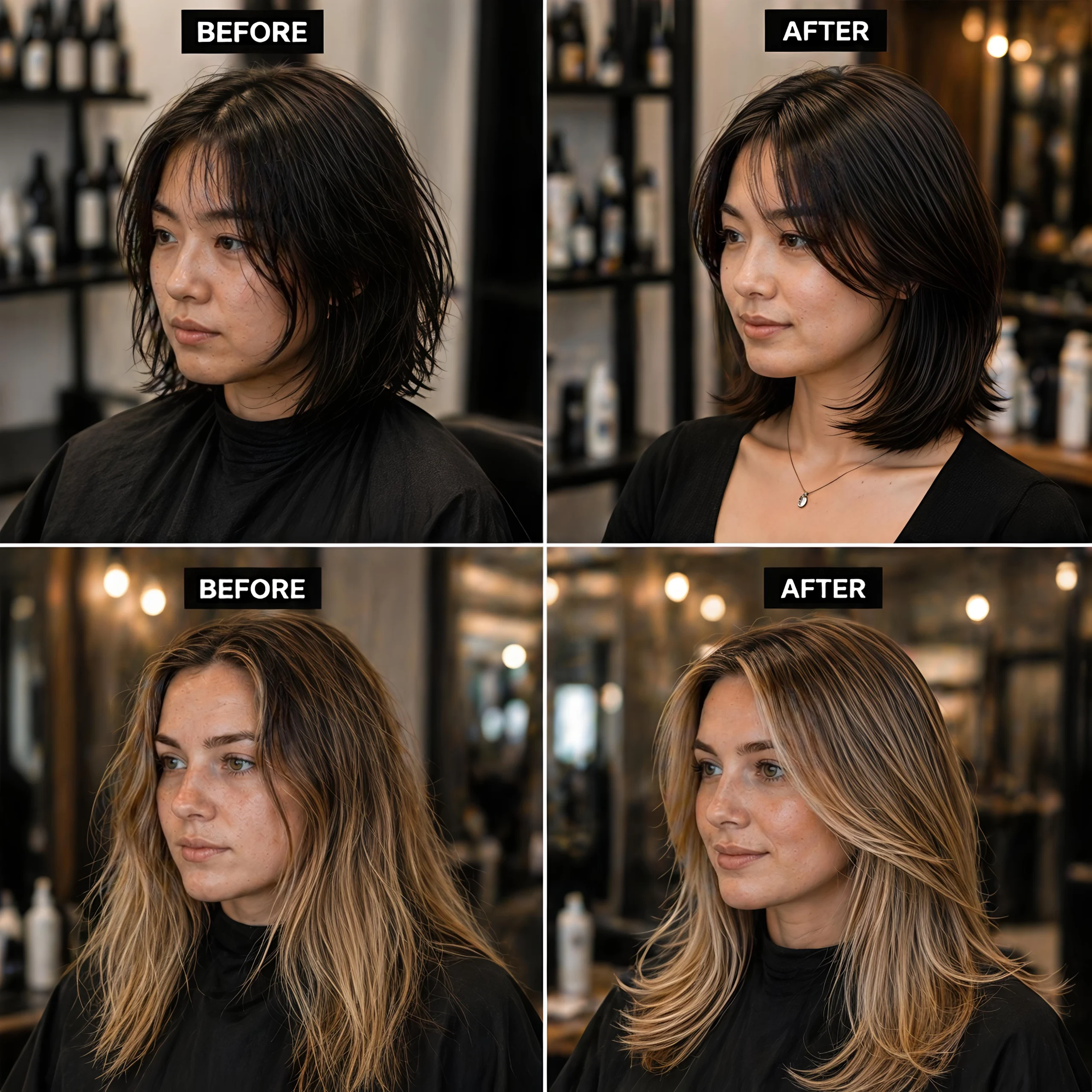 AI hairstyle recommender example results — 5 personalised haircut recommendations by face shape