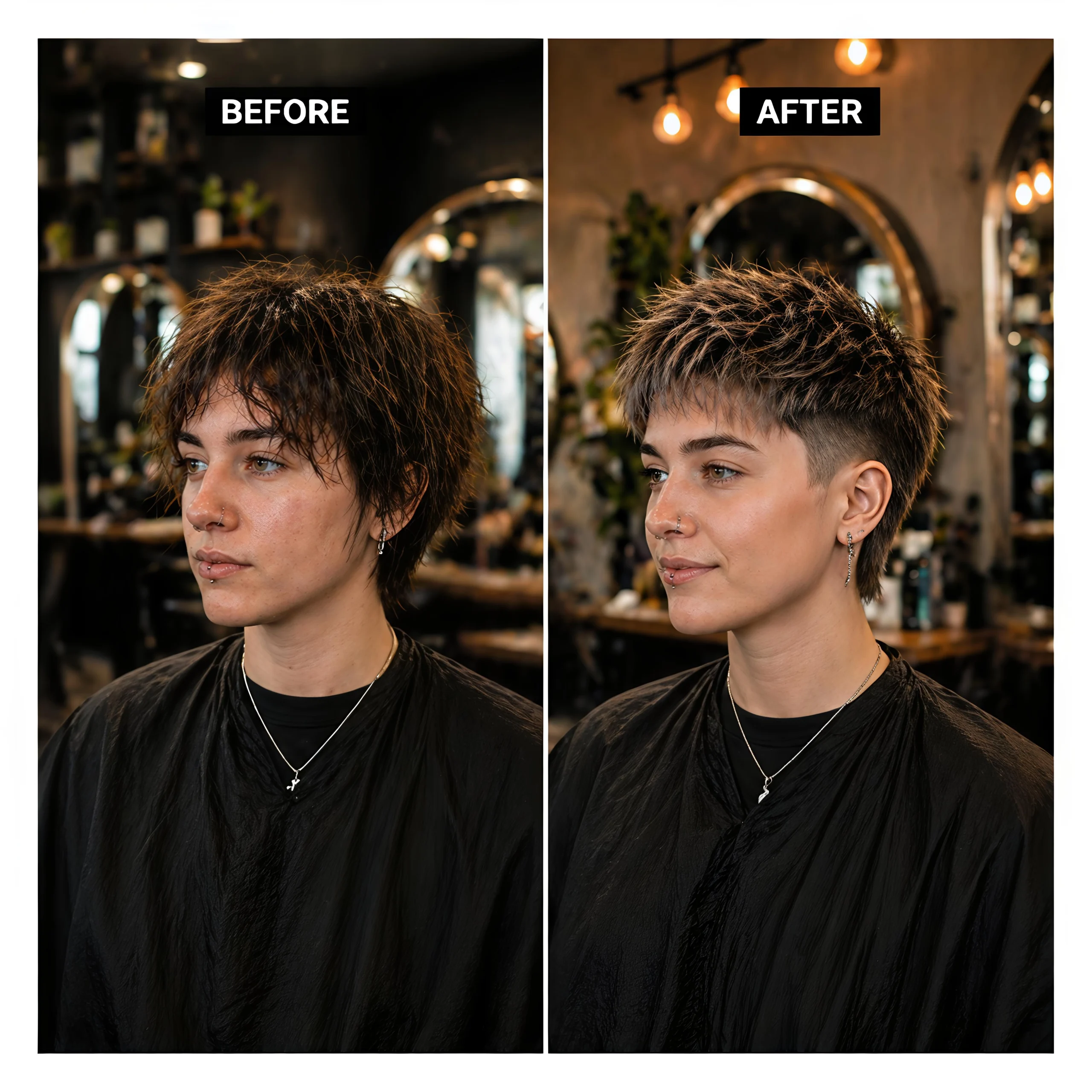 Hairstyle recommendations by face shape — free AI haircut recommender before and after results