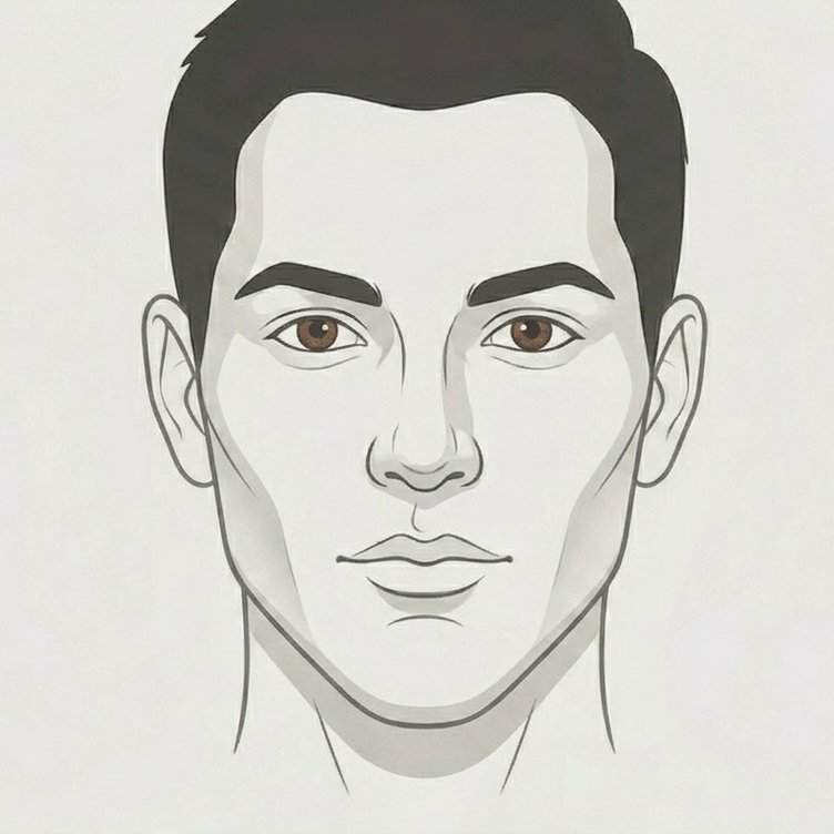 Diamond face shape — add width at forehead and jaw to balance prominent cheekbones