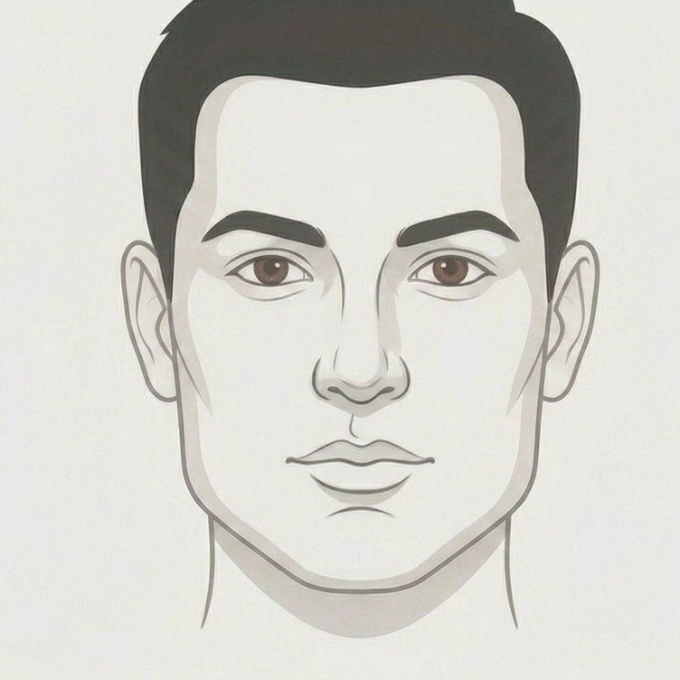 Square face shape — soften angular jaw with texture and layers