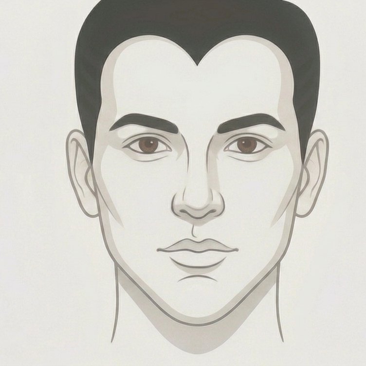 Heart face shape — balance wide forehead with width at jaw