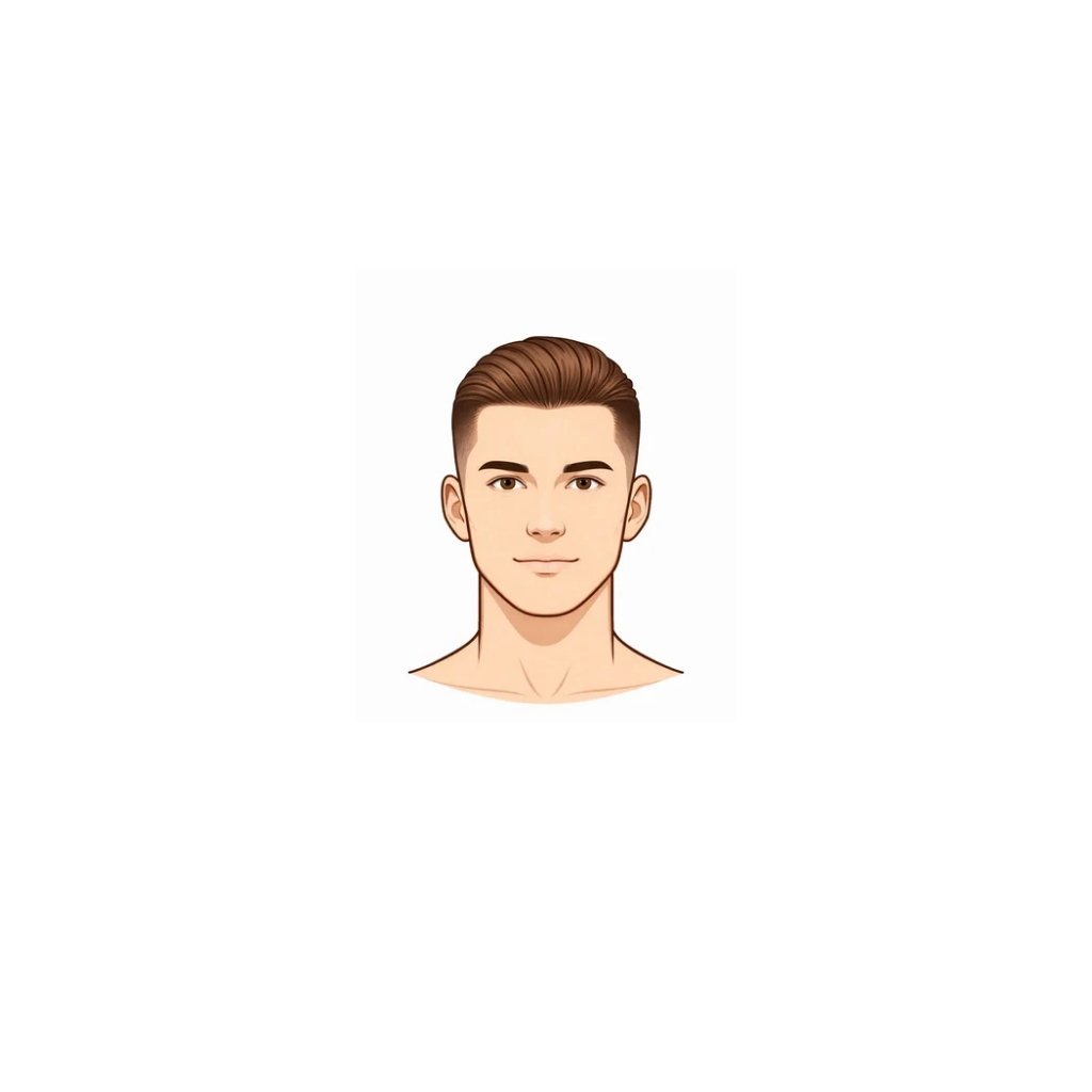 Slick back undercut โ oval face men haircut 2026