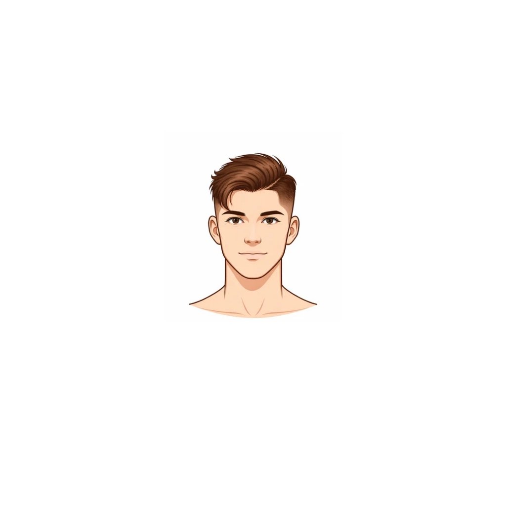 Disconnected undercut with side part for round face male 2026