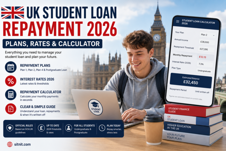 UK Student Loan Repayment 2026 :Plans, Rates & Calculator